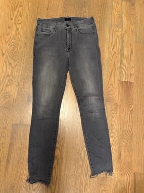 MOTHER Women's Skinny Jeans in Washed Charcoal